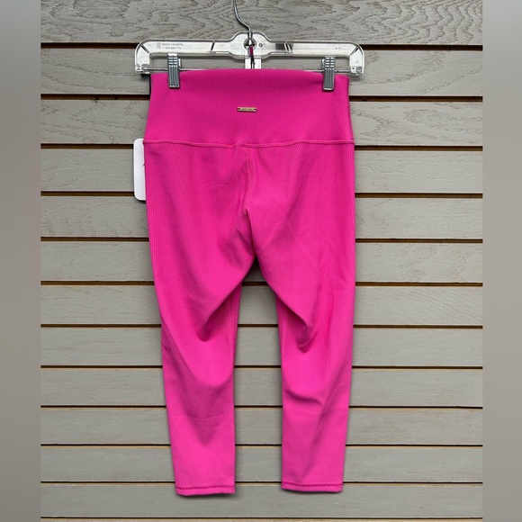 Zyia Active Pink Ribbed Leggings NWT Size 8-10 - Picture 5 of 7